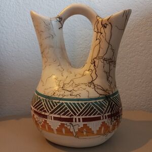 Navajo Horsehair Wedding Vase